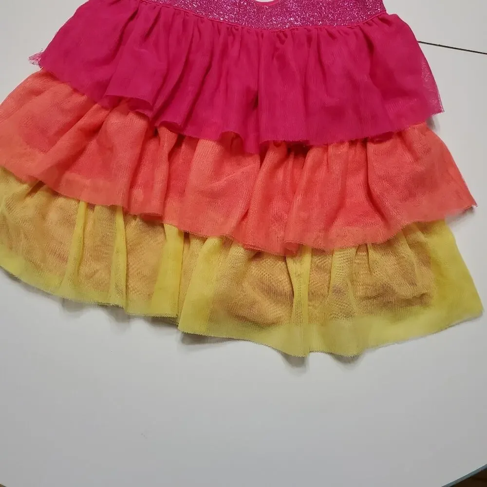 Sale Childrens Place 14‎ pink, orange, yellow skirt
